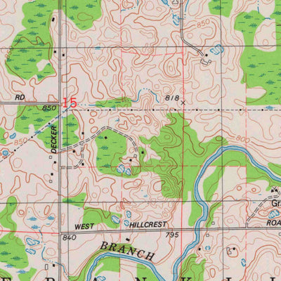 United States Geological Survey Whitelaw, WI (1978, 24000-Scale) digital map