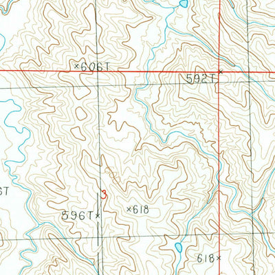 United States Geological Survey Whiteman Ranch, SD (1984, 24000-Scale) digital map