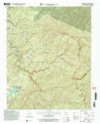 United States Geological Survey Whiteoak Flats, TN-NC (2003, 24000-Scale) digital map