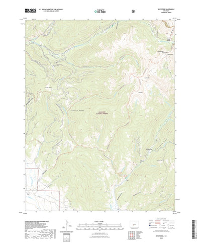 United States Geological Survey Whitepine, CO (2022, 24000-Scale) digital map