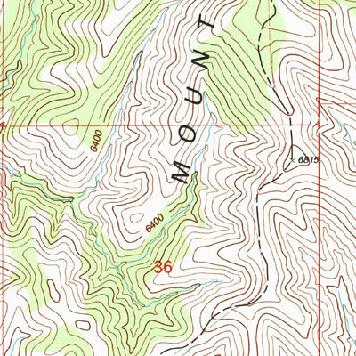 United States Geological Survey Whiterock Mountain, NM (1999, 24000-Scale) digital map