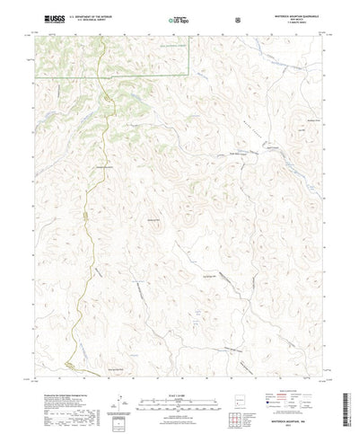 United States Geological Survey Whiterock Mountain, NM (2023, 24000-Scale) digital map