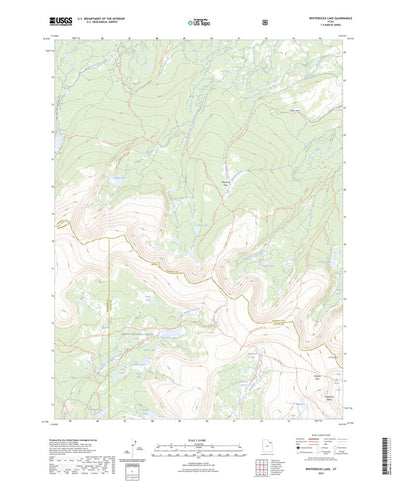 United States Geological Survey Whiterocks Lake, UT (2023, 24000-Scale) digital map