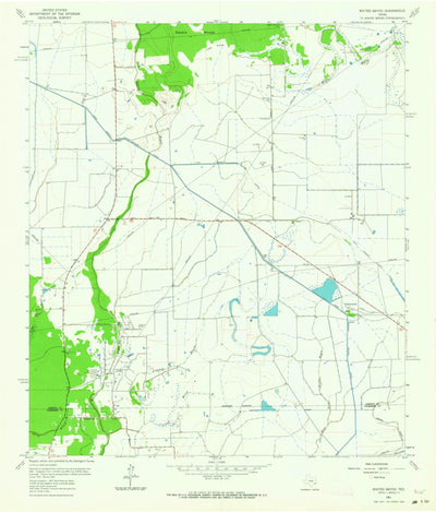 United States Geological Survey Whites Bayou, TX (1961, 24000-Scale) digital map
