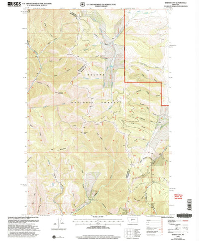 United States Geological Survey Whites City, MT (2001, 24000-Scale) digital map