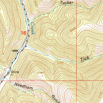 United States Geological Survey Whites City, MT (2001, 24000-Scale) digital map