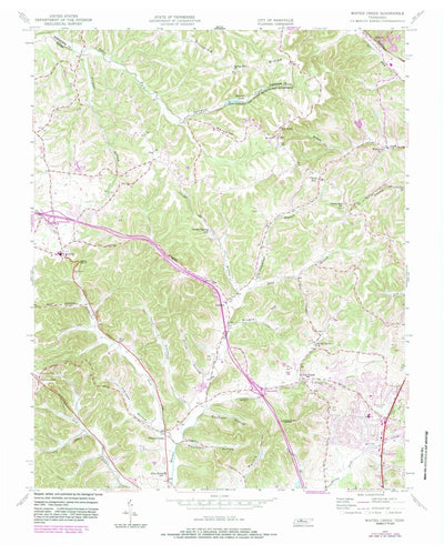 United States Geological Survey Whites Creek, TN (1955, 24000-Scale) digital map
