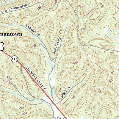 United States Geological Survey Whites Creek, TN (2019, 24000-Scale) digital map