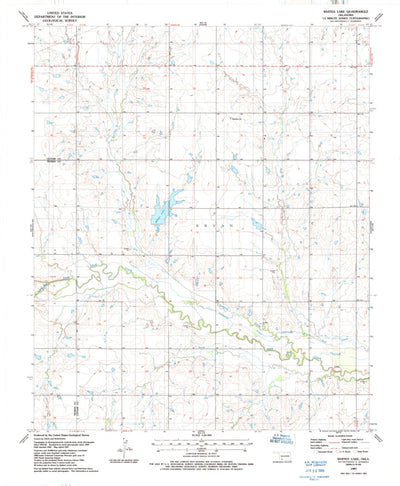 United States Geological Survey Whites Lake, OK (1987, 24000-Scale) digital map