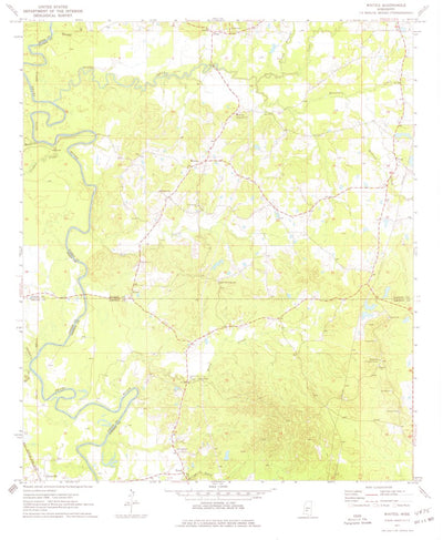 United States Geological Survey Whites, MS (1971, 24000-Scale) digital map
