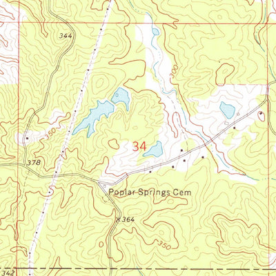 United States Geological Survey Whites, MS (1971, 24000-Scale) digital map