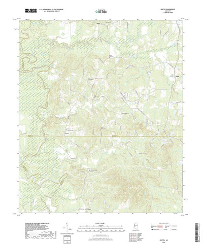 United States Geological Survey Whites, MS (2020, 24000-Scale) digital map
