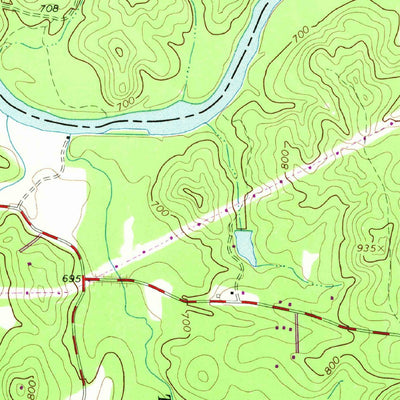 United States Geological Survey Whitesburg, GA (1965, 24000-Scale) digital map