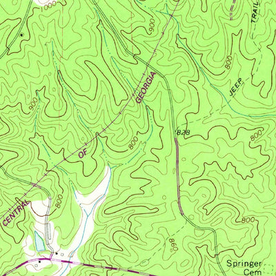 United States Geological Survey Whitesburg, GA (1965, 24000-Scale) digital map
