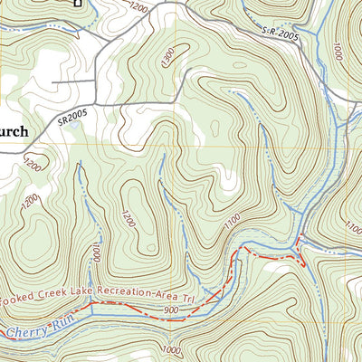 United States Geological Survey Whitesburg, PA (2023, 24000-Scale) digital map