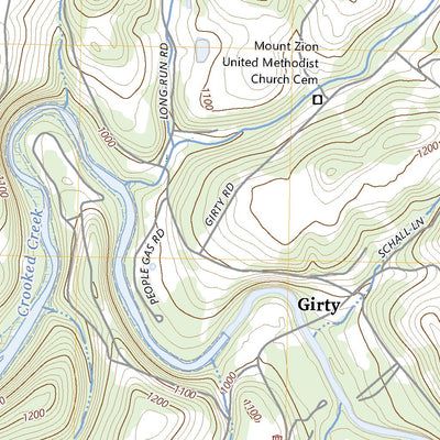 United States Geological Survey Whitesburg, PA (2023, 24000-Scale) digital map