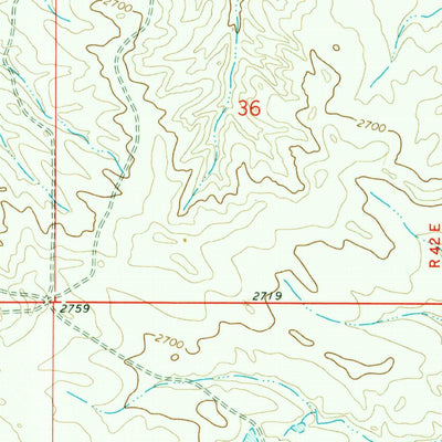 United States Geological Survey Whiteside Ranch, MT (1965, 24000-Scale) digital map