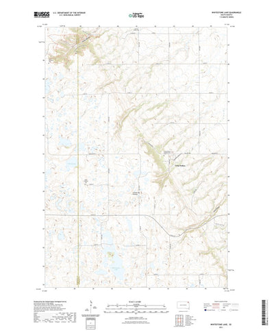 United States Geological Survey Whitestone Lake, SD (2021, 24000-Scale) digital map