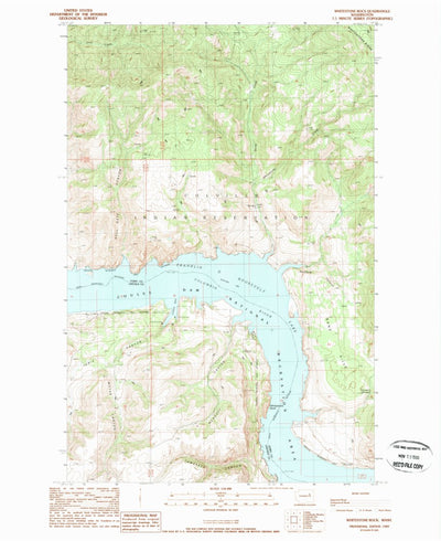 United States Geological Survey Whitestone Rock, WA (1989, 24000-Scale) digital map