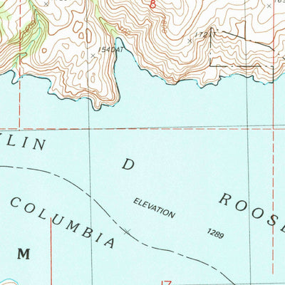 United States Geological Survey Whitestone Rock, WA (1989, 24000-Scale) digital map
