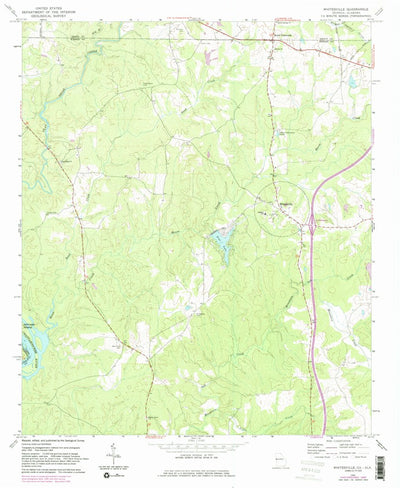 United States Geological Survey Whitesville, GA-AL (1964, 24000-Scale) digital map