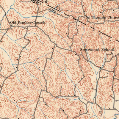 United States Geological Survey Whitesville, KY (1907, 62500-Scale) digital map