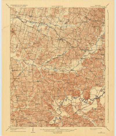 United States Geological Survey Whitesville, KY (1909, 62500-Scale) digital map