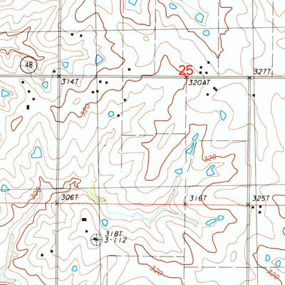 United States Geological Survey Whitesville, MO (1984, 24000-Scale) digital map