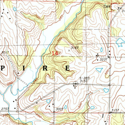 United States Geological Survey Whitesville, MO (1984, 24000-Scale) digital map
