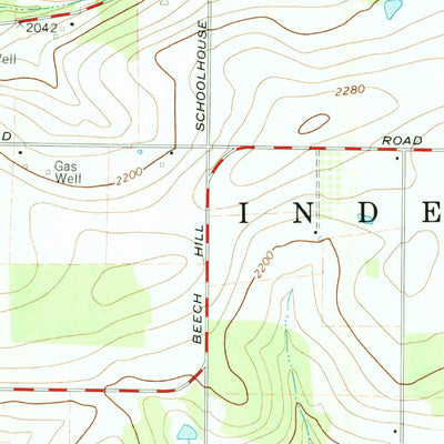 United States Geological Survey Whitesville, NY (1965, 24000-Scale) digital map