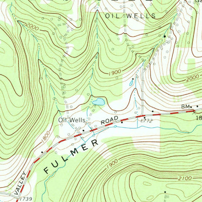 United States Geological Survey Whitesville, NY (1965, 24000-Scale) digital map