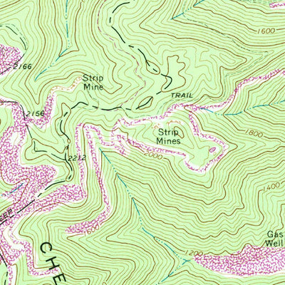 United States Geological Survey Whitesville, WV (1968, 24000-Scale) digital map