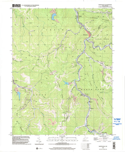 United States Geological Survey Whitesville, WV (1996, 24000-Scale) digital map