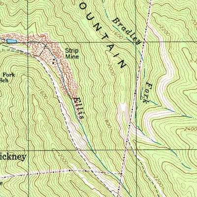 United States Geological Survey Whitesville, WV (1996, 24000-Scale) digital map