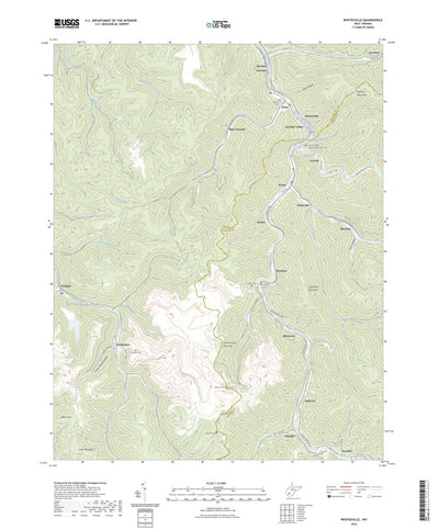 United States Geological Survey Whitesville, WV (2023, 24000-Scale) digital map