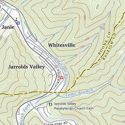 United States Geological Survey Whitesville, WV (2023, 24000-Scale) digital map