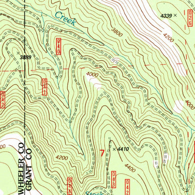 United States Geological Survey Whitetail Butte, OR (1995, 24000-Scale) digital map