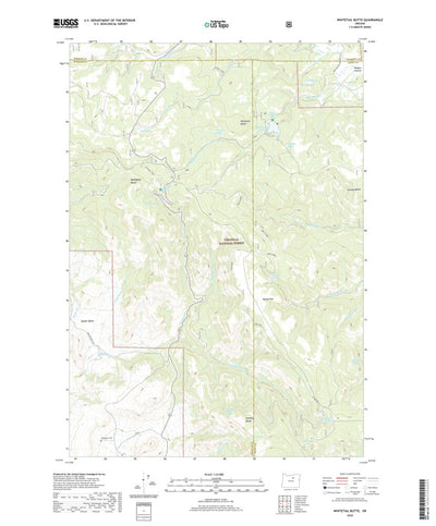 United States Geological Survey Whitetail Butte, OR (2020, 24000-Scale) digital map