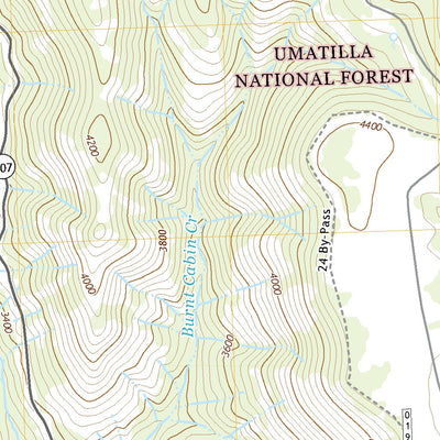 United States Geological Survey Whitetail Butte, OR (2020, 24000-Scale) digital map