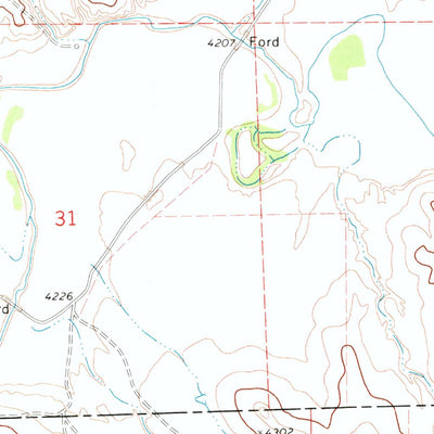 United States Geological Survey Whitetail Creek NE, WY (1971, 24000-Scale) digital map