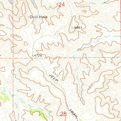 United States Geological Survey Whitetail Creek, WY (1971, 24000-Scale) digital map