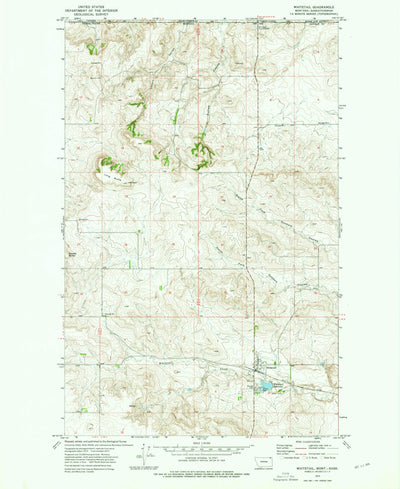 United States Geological Survey Whitetail, MT (1973, 24000-Scale) digital map