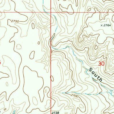 United States Geological Survey Whitetail, MT (1973, 24000-Scale) digital map