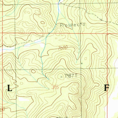 United States Geological Survey Whitetail Peak, MT (1985, 24000-Scale) digital map