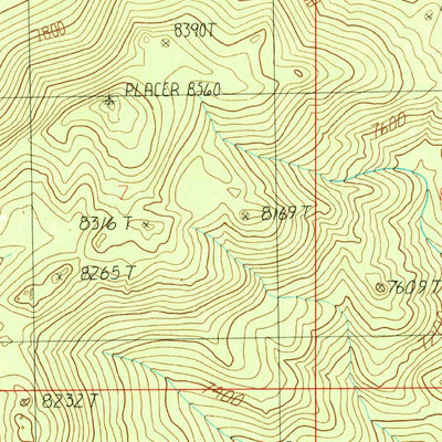 United States Geological Survey Whitetail Peak, MT (1985, 24000-Scale) digital map