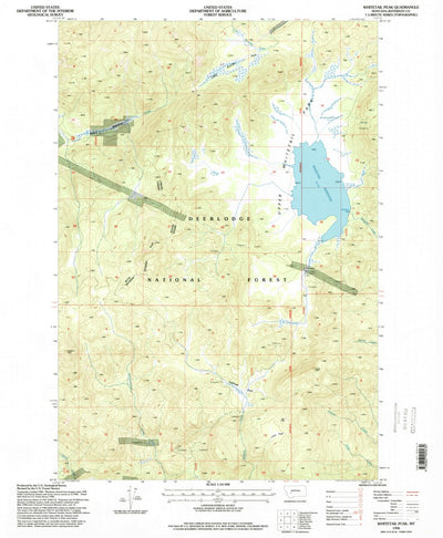 United States Geological Survey Whitetail Peak, MT (1996, 24000-Scale) digital map