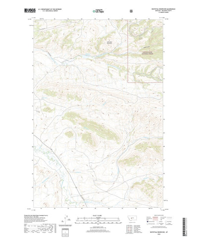 United States Geological Survey Whitetail Reservoir, MT (2020, 24000-Scale) digital map