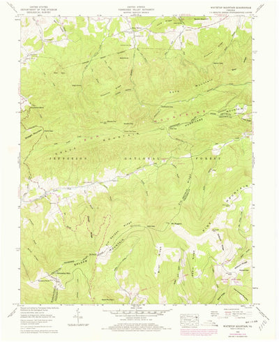 United States Geological Survey Whitetop Mountain, VA (1959, 24000-Scale) digital map