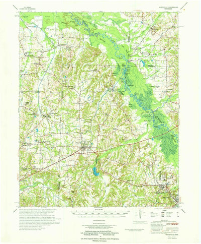 United States Geological Survey Whiteville, TN (1971, 62500-Scale) digital map