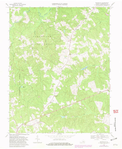 United States Geological Survey Whiteville, VA (1969, 24000-Scale) digital map